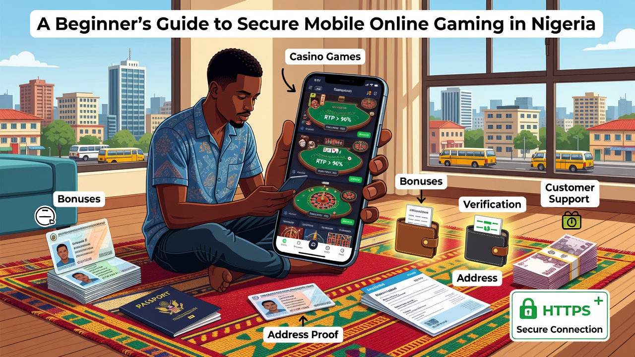 A Beginner's Guide to Secure Mobile Online Gaming in Nigeria: Casino Games, Bonuses, Verification and Customer Support